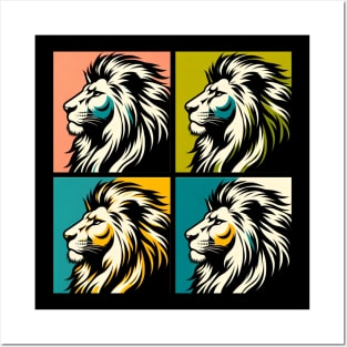 Bold Pop Art Lion Print - Add a Roaring Splash of Color to Your Space! Posters and Art